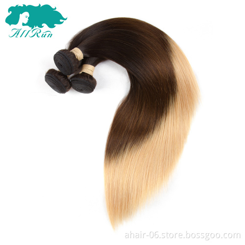 T1B 4 27 virgin cuticle aligned ombre brazilian hair